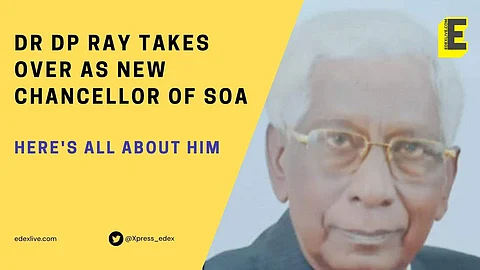Dr Ray was welcomed at a simple function held at the university on Tuesday attended by the Founder President (Pic: EdexLive)