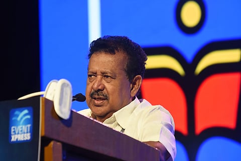 Tamil Nadu Higher Education Minister K Ponmudi at Think Edu 2022 | Pic: Ashwin Prasath