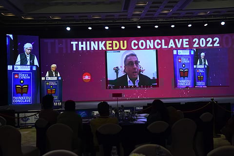 TV Narendran, MD and CEO, Tata Steel at ThinkEdu conclave | Pic: TNIE