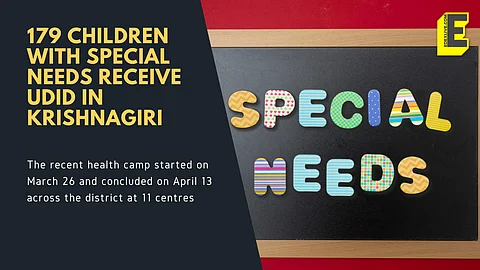 Krishnagiri: 1,874 children with special needs to get UDIDs due to recent health camps