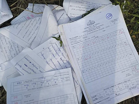 Picture of answer sheets for representational purposes only | (Pic: Express)