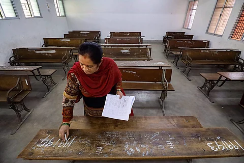 Exam preparation in a class image for representation purpose only | (Pic: PTI)