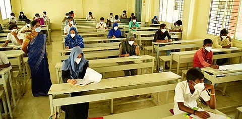 Image of students appearing for an exam | (Pic: Express)