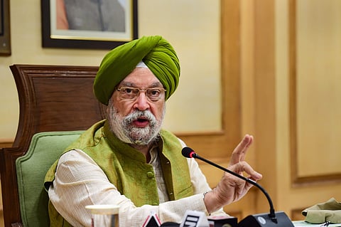 File photo of Hardeep Singh Puri | (Pic: PTI)