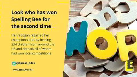 Indian-origin teen, Harini Logan, bags Spelling Bee Champion title once again this year