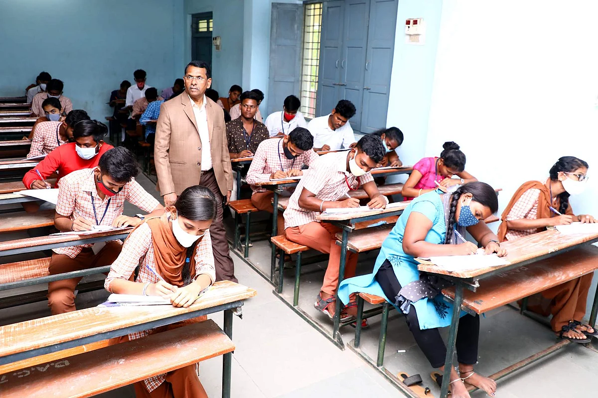 Students attending an exam | Image for representational purpose only | (Pic: Express)