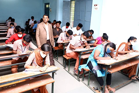 Students attending an exam | Image for representational purpose only | (Pic: Express)