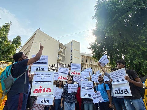 AISA protests | Pic: EdexLive