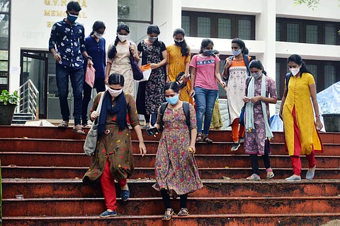 Students at an exam centre | Image for representational purpose only | (Pic: Express)