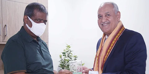 When Morocco’s Ambassador in India, Mohammed Maliki, visited SOA in Bhubaneswar