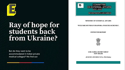 Ukraine returned medical students to be accommodated in Indian medical colleges? | (Pic: Edexlive)