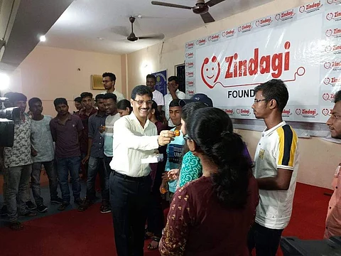 A happy founder | (Pic: Zindagi Foundation)