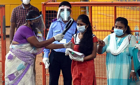 Students at an exam centre | Image for representational purpose only | (Pic: Express)