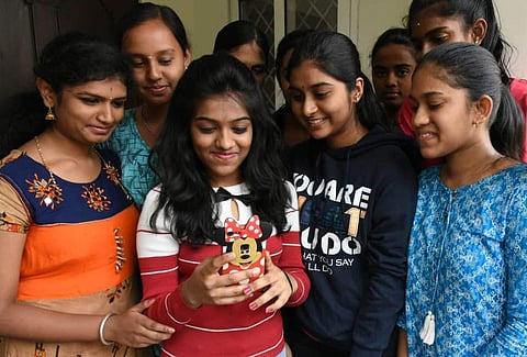 Students checking their results image for representation only | (Pic: Express)