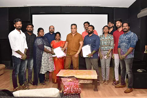 Kamal Haasan meets with UPSC aspirants | Pic: Kamal Haasan (Twitter)