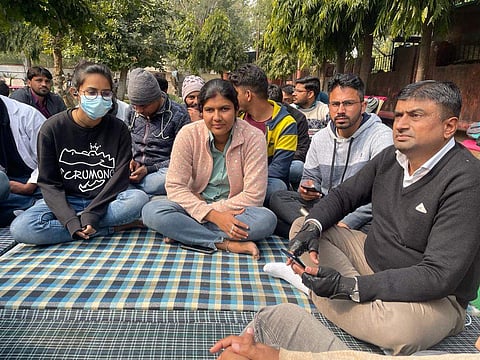 Common people join in Rajasthan MBBS doctors' protest | (Pic: Sourced)