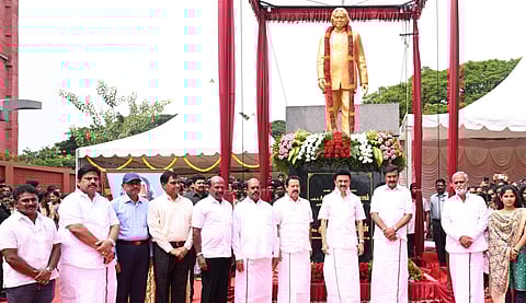 Picture of Tamil Nadu CM MK Stalin from the inauguration event