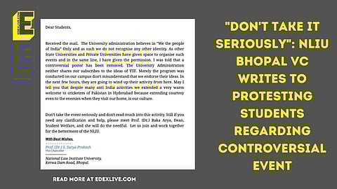 Here's what the VC wrote | (Pic: EdexLive)