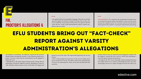 These are the claims the report makes | (Pic: EdexLive + EFLU students)