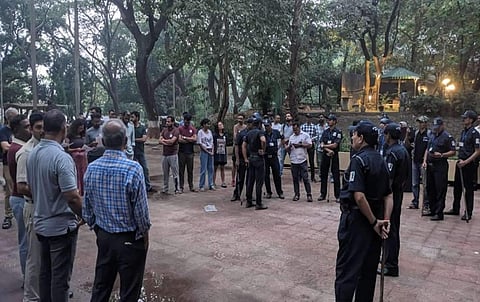 A picture from the silent event organised by the students of IIT Bombay on November 14.