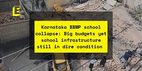 The school building collapsed in the wee hours of the morning | (Pic: Express)