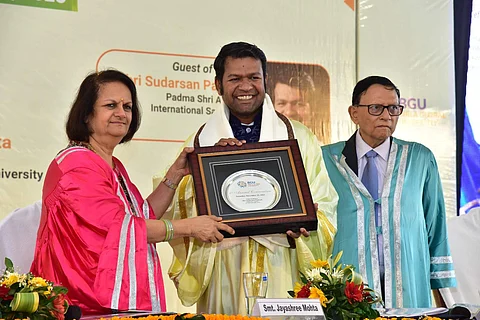 BGU bestows honorary DLitt on Sudarsan Pattnaik, Sriprakash Shukla