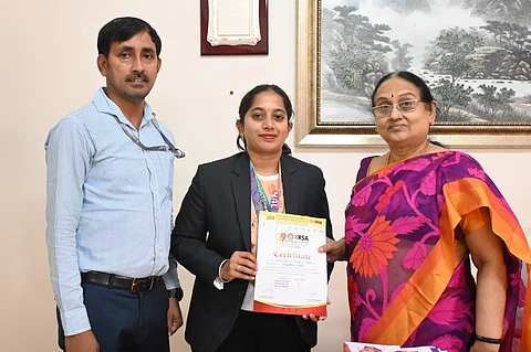 CMR University student Bhoomika Gowda bags bronze medal at National Roller-Skating Championship