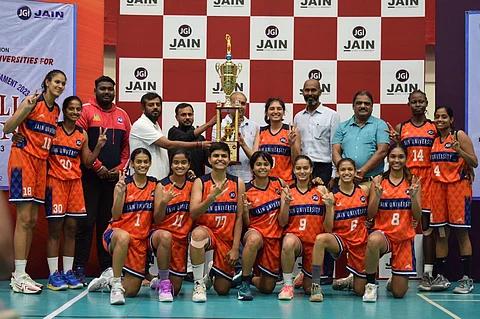 AIU South Zone Inter-University Women’s Basketball Tournament 2023-24 | (Pic: JAIN (Deemed-to-be University))
