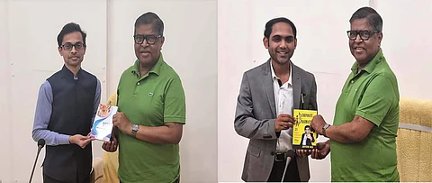 Authors handing over their books | (Pic: SOA)