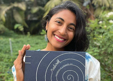 Manya with her book | (Pic: Manya Cherabuddi)
