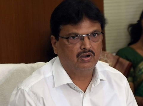 Image of Finance Minister of state Niranjan Pujari | Pic: Express