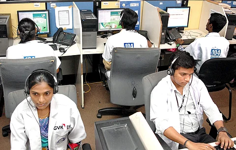Image of Childline counsellors | Picture for representation purpose only | Pic: Express
