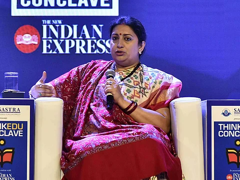 Photo of Union Minister Smriti Irani  | Pic: Express