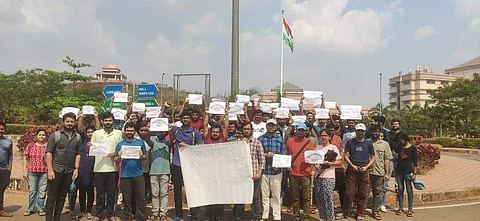 Research scholars'' trike on February 17 | (Pic: Dr Lal Chandra Vishwakarma)