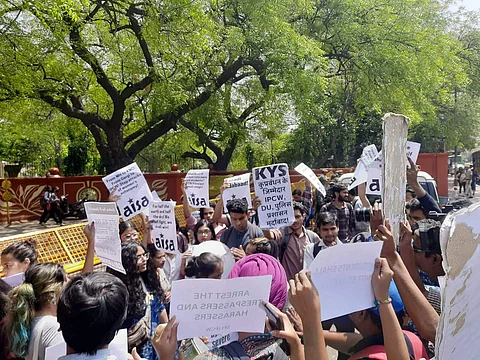Glimpse from the protests | (Pic: AISA)