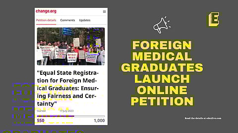Foreign medical graduates launch online petition | (Pic: EdexLive)