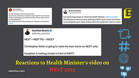 "Christopher Nolan is going to make his next movie on NEXT only!": Reactions to Health Minister's video