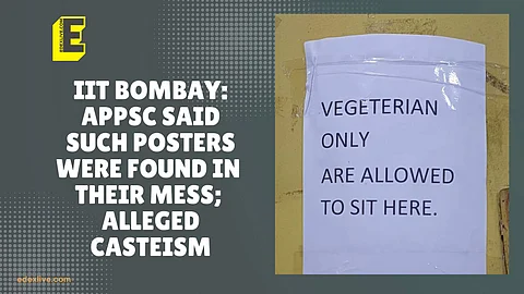 iit bombay: APPSC said such posters were found in their mess; alleged casteism | (Pic: EdexLive)
