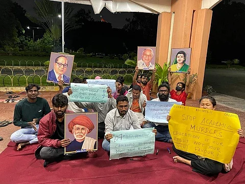 From the protest | (Pic: EdexLive)