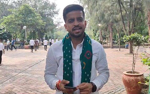 Picture of DUSU new President Tushar Dedha