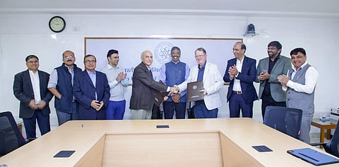 At the MoU signing ceremony | (Pic: IIT Gandhinagar)