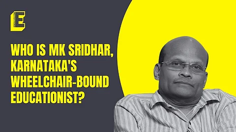 Wheelchair-bound educationist MK Sridhar conferred with Padma Shri award