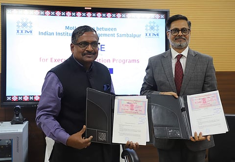 At the ceremony | (Pic: IIM Sambhapur)