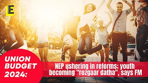 Union Budget 2024: NEP ushering in reforms; youth becoming "rozgaar datha", says FM