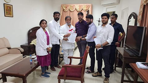 TJUDA delegation with Telangana Health Minister Damodar Raja Narasimha