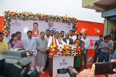 Union Minister Pradhan at the inauguration | (Pic: MSDE)