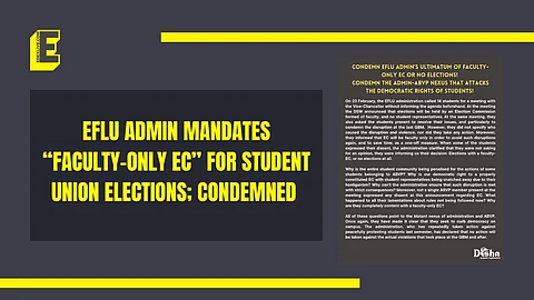 What does the student organisation have to say? | (Pic: Disha + EdexLive)