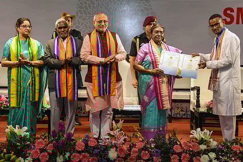 Visuals from 3rd convocation ceremony of Central University of Jharkhand | (Image: PTI)