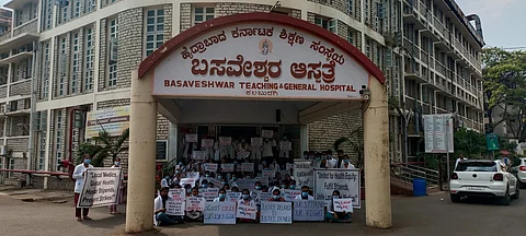 Visuals from protest | (Image: Source)