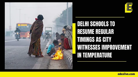 Delhi schools to resume regular timings as city witnesses improvement in temperature